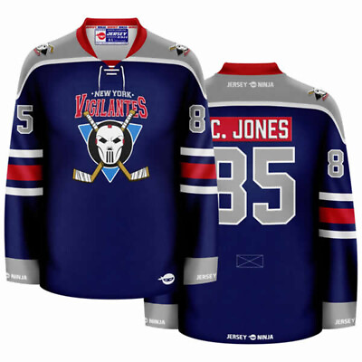 #ad New York Vigilantes Casey Jones Hockey Jersey $134.95