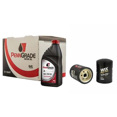 #ad Penn Grade 1 SAE 20W50 Synthetic Blend 12 Qt w WIX Racing Filter $134.99