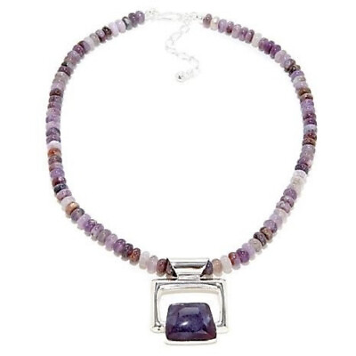 #ad HSN Jay King Purple Chalcedony Drop Pendant 18quot; Necklace $191.09