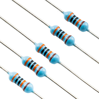 #ad Musiclily Pro 50Pcs Film Precision Resistor 300kΩ 250mW For Guitar Wiring Mods $7.75
