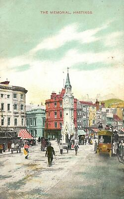 #ad Vintage Postcard 1911 View of The Memorial Hastings England UK $9.59