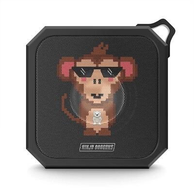 #ad Ninja Dragons Monkey Retro Pixel Waterproof Bluetooth Speaker $35.32