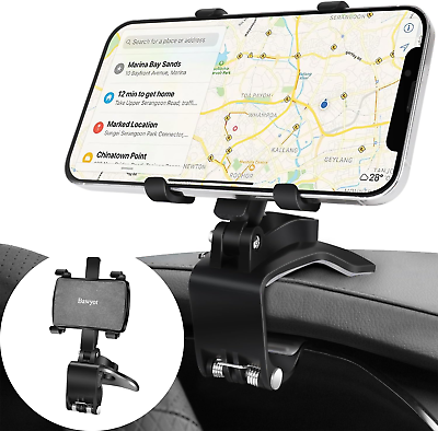 #ad Car Phone Holder for Dashboard 360 Degree Rotation Multifunctional One Hand Oper $21.04