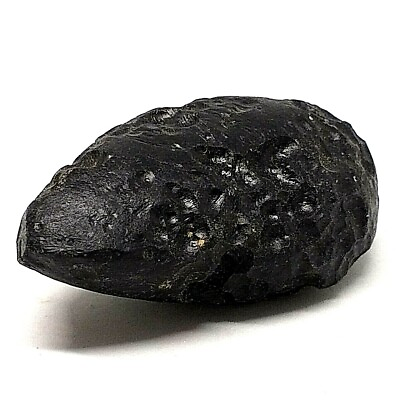 #ad Black tektite meteorite genuine rock space original stone rare oval old rough $61.50