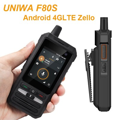 #ad UNIWA F80S Android 4G Zello Walkie Talkie Smart Phone Real PTT POC Waterproof $137.75
