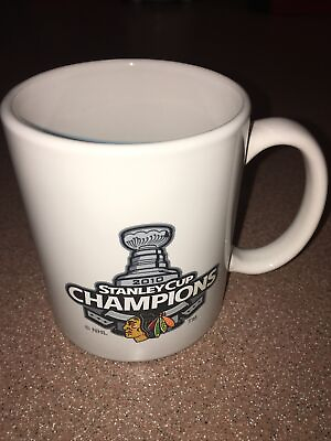 #ad 2010 Chicago Blackhawks Stanley Cup finals Champions coffee mug mint new $7.99