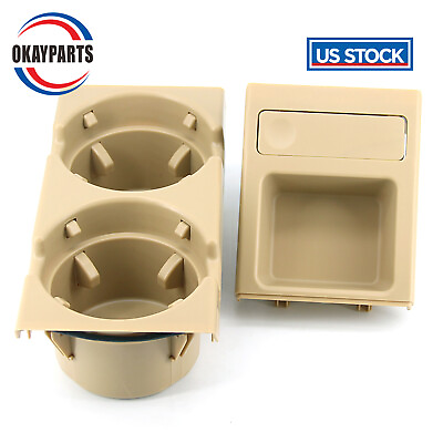#ad Beige Center Console Drink Cup Holder For BMW 325Ci 330Ci 2006 51168217955 $23.59
