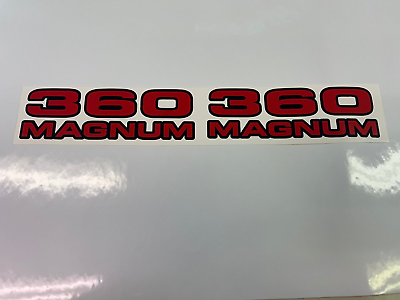 #ad DODGE MOPAR 360 MAGNUM HOOD BODY DECALS. 3 PACK FREE SHIPPING $16.00