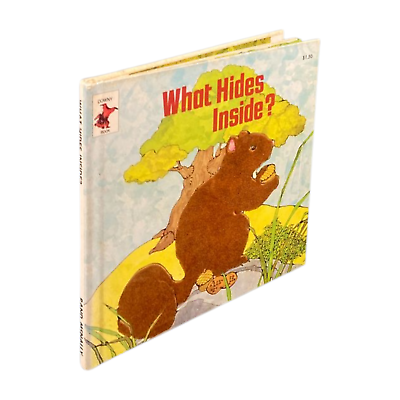#ad WHAT HIDES INSIDE? Vintage Rand McNally children#x27;s book Flocking 1972 1st $34.49