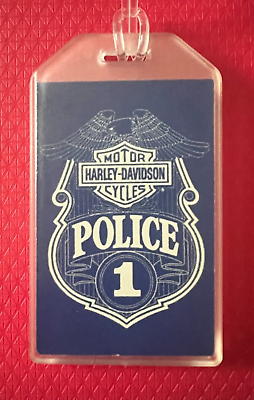 #ad HARLEY POLICE LUGGAGE TAG Would make great Gifts Fast Free Shipping $14.95