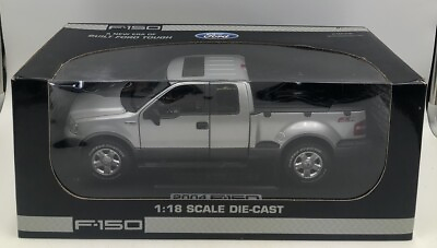 #ad RARE Beanstalk 2004 Ford F 150 Truck 1:18 Scale Silver Die Cast Box# 10027 MIB $99.99