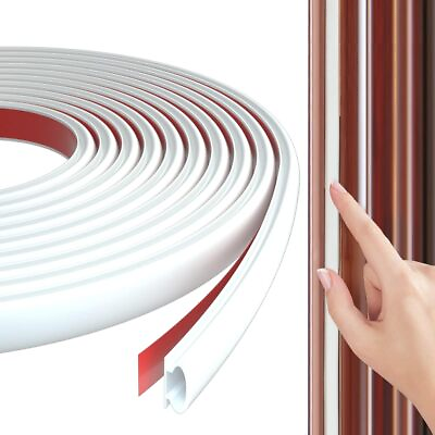 #ad #ad 6M Rubber Door Weather Stripping Door Seal Strip Self Adhesive D Shape Stopper $9.99