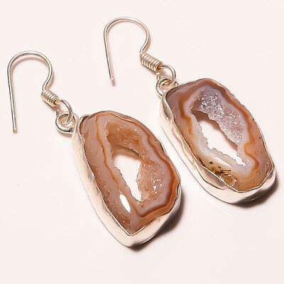 #ad Brown Druzy Handmade Ethnic Style Jewelry Earring C 379 $5.99