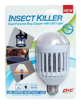 #ad PIC Indoor amp; Outdoor Electric Insect Killer Replacement Bulb 855 sq ft 9 W $27.99