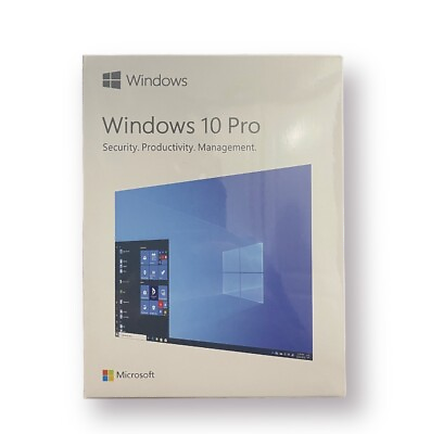 #ad New Windows 10 Professional 32 64 Bit Box USB Drive Sealed With Product Key Card $54.99