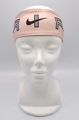 #ad Nike Head Tie Skinny Air Adult Womens Pink Oxford Black Silver $14.36