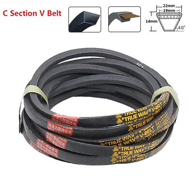 #ad C Section V Belt 1400 7900mm Rubber Close Loop Traction Drive V Belt 22mm x 14mm $29.09