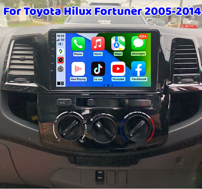 #ad For 2005 2014 Toyota Fortuner Hilux Android 12 Carplay Car Stereo Radio GPS Navi $138.65