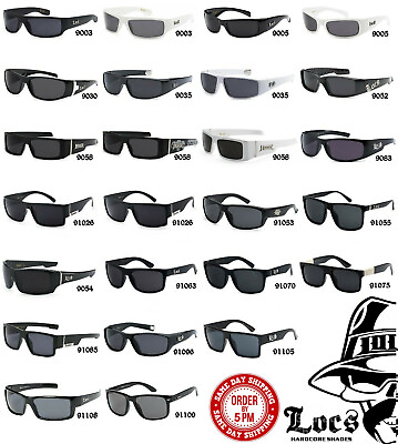#ad LOCS Hardcore Gangster Sunglasses Classic Lowrider Biker Cholo Designer Eyewear $9.94