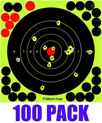 #ad 100x8quot; Shooting Target Rifle Gun Adhesive Stick Splatter Reactive Practice Range $26.90