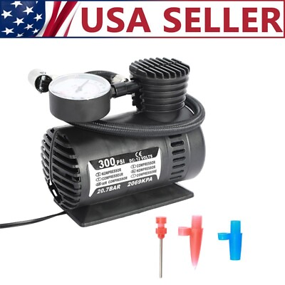 #ad Air Compressor Car Tyre Pump Heavy Duty Inflator 300psi 12v Electric Compact USA $12.99
