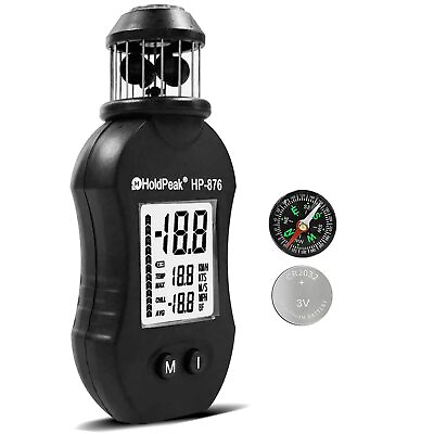 #ad Holdpeak Anemometer Handheld HP 876 Digital Wind Speed Meter Measuring Air Speed $32.98