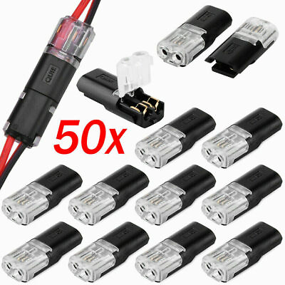 #ad #ad Double Wire Plug in Connector with Locking Buckle 10 20 30 50pcs $8.49