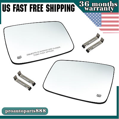 #ad New Fit For Dodge Ram 1500 2500 Mirror Glass Power Heated PassengerDriver Side $19.78