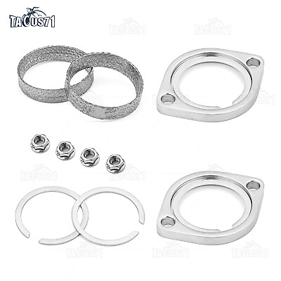 #ad For Harley 1984 UP Exhaust Flange Install Kit Gaskets and Hardware Kits $13.78