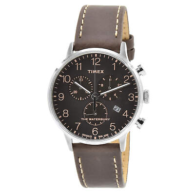 #ad Timex Men#x27;s Watch Waterbury Chronograph Date Display Black Dial TW2T28200VQ $79.37