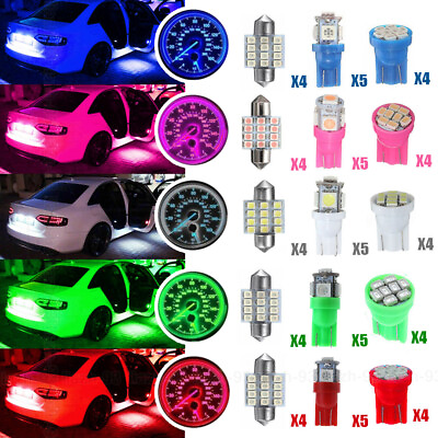 #ad 13x Car LED Lights Interior Package Kit For Dome License Plate Lamp Bulb Lights $9.98