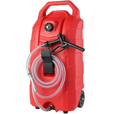 #ad VEVOR 16 Gallon Fuel Caddy Portable Gas Storage Tank 7.8L min with Manual Nozzle $112.99