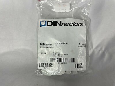#ad DINnectors DN QDEC12 Automation Direct End Cover for QD12versions 1 bag =25pcs $15.99