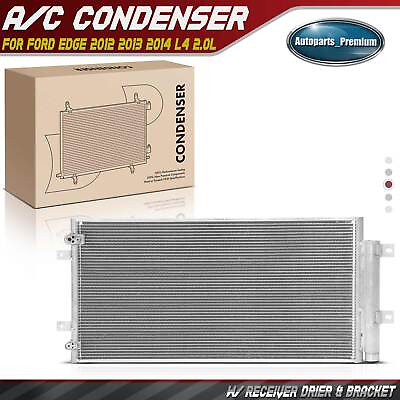 #ad A C Condenser w Receiver Drier amp; Bracket for Ford Edge 2012 2013 2014 L4 2.0L $52.99