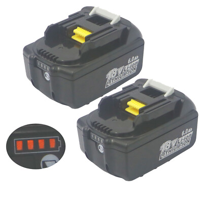 #ad 18V Battery 2AH 6000mA for MAKITA BL1860 Power Tool Battery BL1850 BL1840 BL1820 $35.99