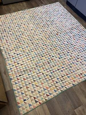 #ad Vtg Illinois Quilt Project MUSEUM INDEXED Birds in the Air Handmade Quilt 80x93” $3000.00