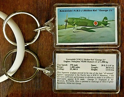 #ad Kawanishi N1K2 J Shiden Kal George 21 Airplane Aircraft USAF Air Force Museum OH $8.75