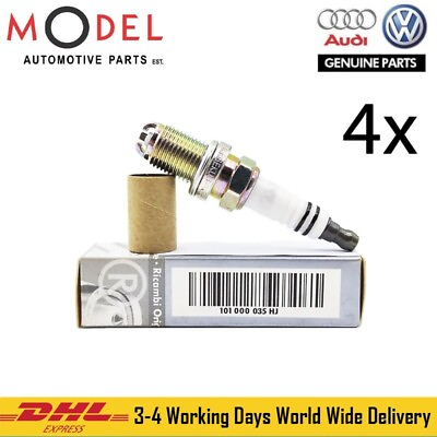 #ad Audi Volkswagen Genuine 4x Spark Plugs 101000035HJ $54.00