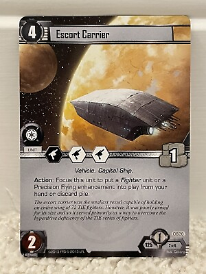 #ad 0626 Escort Carrier 2014 Darkness And Light Star Wars Card CCG $1.71