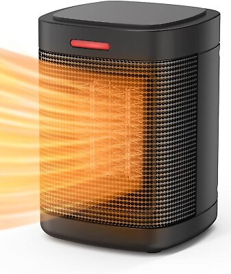 #ad Space Heater 500W Small Space Heater for Indoor Use Ceramic Personal Heater wi $13.99
