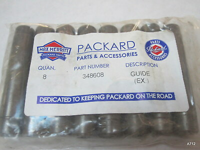 #ad 8 Packard Genuine OEM Exhaust Guides 348608 Clipper 41 47 SU. 8 MODELS $36.64