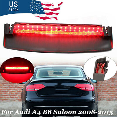#ad For Audi A4 S4 A4 B8 Quattro 2008 2015 8K5945097 Third Brake Stop Light Red Lens $19.98