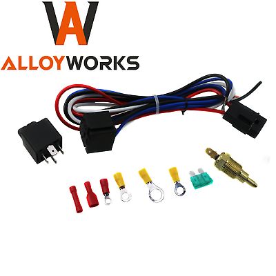 #ad 3 8quot; 175 185 Electric Engine Thermostat Fan Temperature Switch Sensor Relay Kit $11.99
