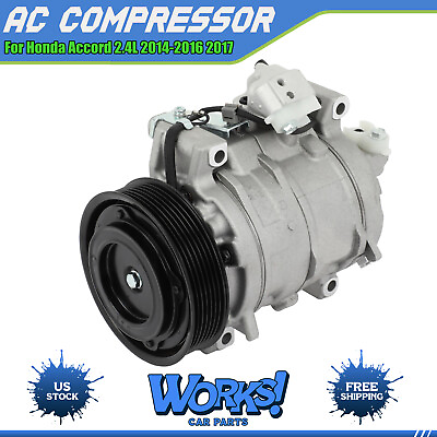 #ad A C AC Compressor For Honda Accord 2.4L 2014 2016 2017 $115.99
