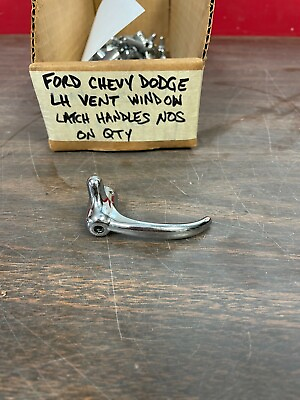#ad VINTAGE FORD CHEVY DODGE VENT WING WINDOW CHROME HANDLE LATCH NOS 422 $39.99