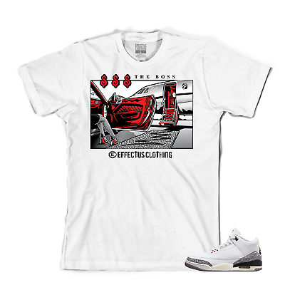 #ad Tee to match Air Jordan 3 White Cement Reimagined. The Boss 88 Tee $24.00
