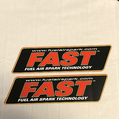 #ad LARGE FAST FUEL AIR Sticker Decal Automotive ORIGINAL Set Of 2 $5.49