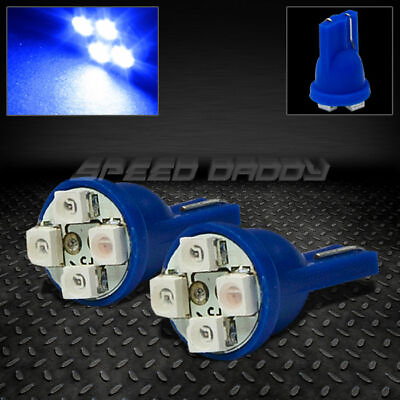 #ad 4 SMD 4SMD T10 194 CAR BRIGHT 1210 LED INTERIOR DASHBOARD 12V LIGHT BULB BLUE $3.56