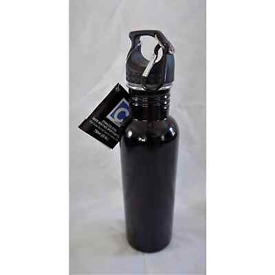 #ad Stainless Steel Sports Bottle Black With Screw Lid amp; Carbeiener 750ml $9.00