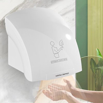 #ad Commercial High Speed Auto Hand Dryer 1200W Hot Air Wiper Bathroom Wall Mounted $44.89